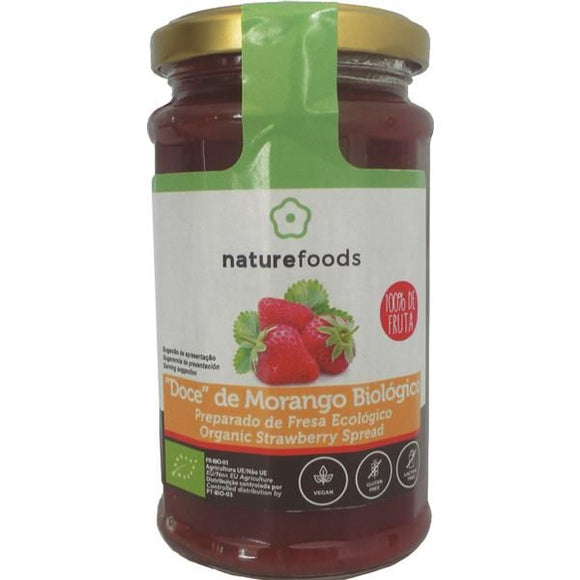 Doce 100% Fruta Morango Biológico 240g - Naturefoods - Crisdietética