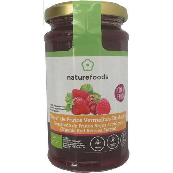 Doce 100% Fruta Frutos Vermelhos 240g - Naturefoods - Crisdietética
