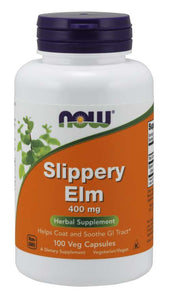 NOW Slippery ELM 400 mg 100 cápsulas - Chrysdietetic