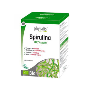 Spirulina Bio 200 Tablets - Physalis - Crisdietética