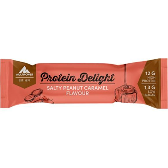Barra Protein Delight Amendoim Caramelo Salgado 35g - MultiPower - Crisdietética