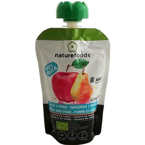 Bio Apfel- und Birnenpulpe 100g - Naturefoods - Crisdietética