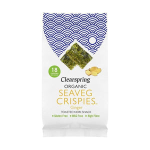 Seaweed Nori Tostada Ginger 4g - ClearSpring - Chrysdietética