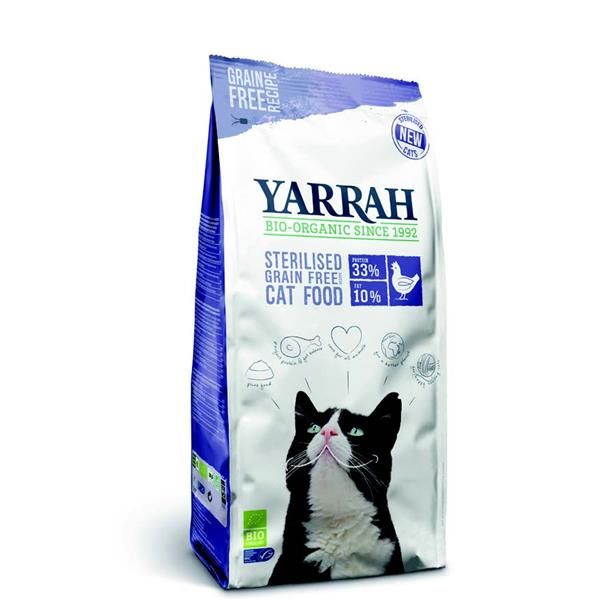 Granulado Biológico para Gatos Esterilizados 700g - Yarrah - Crisdietética