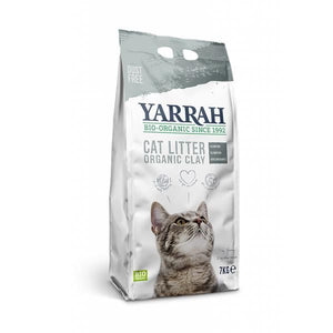 Arcilla de arena biológica para gatos 7kg - Yarrah - Crisdietética