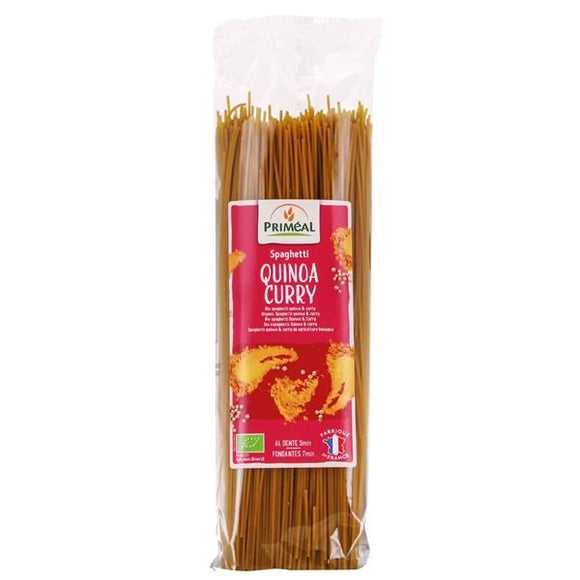 Massa Esparguete de Quinoa e Caril 500g - Primeal - Crisdietética