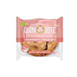 Cranberry Cookie und vegane Schokolade 50g - Quin Bite - Crisdietética