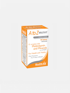 Multivitaminas A a la Z 90 Pastillas - Health Aid - Crisdietética