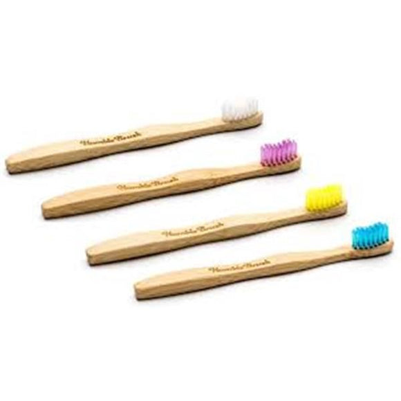 Escova de Dentes de Bambu para Crianças - The Humble Co - Crisdietética
