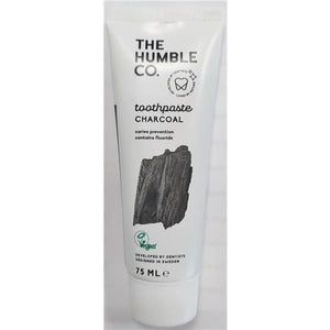 Charcoal Fluoride Toothpaste 75ml - The Humble Co - Crisdietética