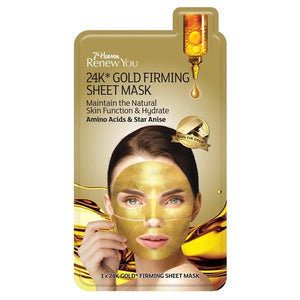 24K Gold Firming Wipe Facial Mask - Montagne Jeunesse - Crisdietética