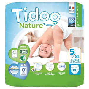 Ecological Diapers Size 5XL 11-25kg - Tidoo - Crisdietética