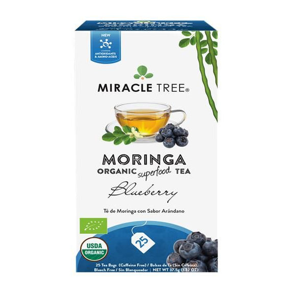 Chá de Moringa e Mirtilo 25 Saquetas - Miracle Tree - Crisdietética