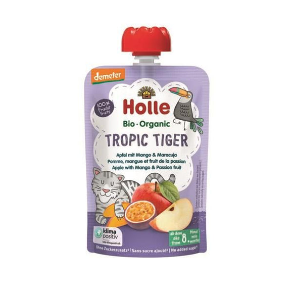 Puré de Frutos Tropic Tiger Biológico 8M 100g - Holle - Crisdietética