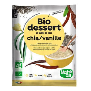 Organic Chia and Instant Vanilla Dessert 60g - Nat - Ali - Crisdietética