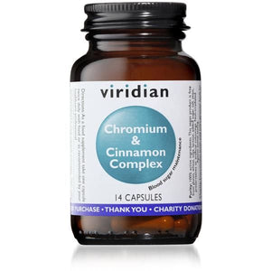 Complejo de Cromo y Canela 14 Cápsulas - Viridian - Crisdietética