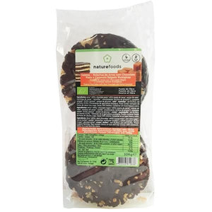 巧克力和有机焦糖大米饼干106g-Naturefoods-Crisdietética