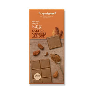 White Chocolate with Almond and Salted Caramel 70g - Benjamíssimo - Crisdietética