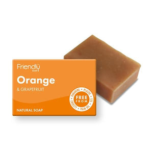 Vegan Bath Soap Orange and Grapefruit 95g - Friendly Soap - Chrysdietetic