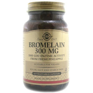 Bromelain 300 mg 60 Kapseln - Solgar - Crisdietética