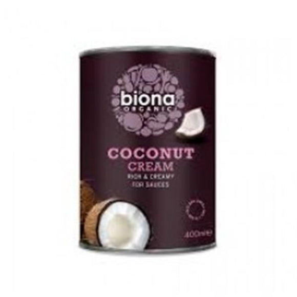 Creme de Coco Para Bater Biológico 400ml - Biona - Crisdietética