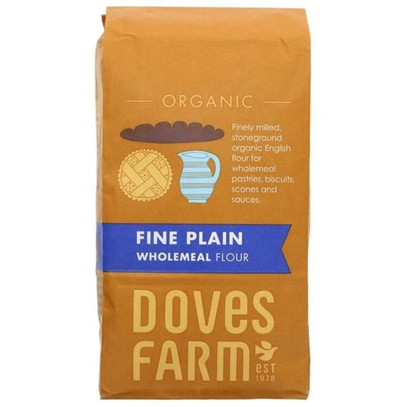 Farinha Integral Simples Fina 1kg - Doves Farm - Crisdietética
