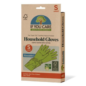 Wiederverwendbare Handschuhe aus Naturlatex Tam S – If You Care – Crisdietética