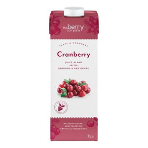 Roter Cranberrysaft ohne Zucker 1l - The Berry Company - Crisdietética