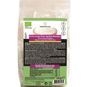 Organic White Needle Rice 1kg - Naturefoods - Crisdietética