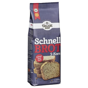 準備麵包含 5 種穀物 475 克 - Bauck Hof - Crisdietética