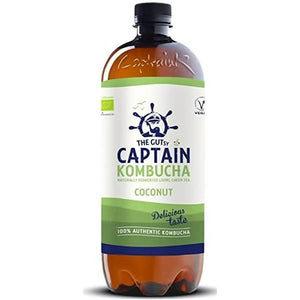 Organic Coconut Kombucha 1L - The Gutsy Captain - Crisdietética