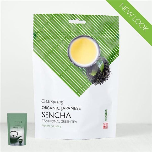 Chá Verde Japonês Sencha Biológico 90g - ClearSpring - Crisdietética
