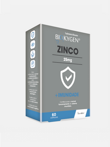 Zinco 25mg 60 Capsule - Biokygen - Crisdietética