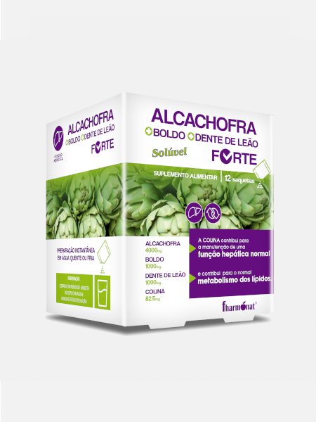 Alcachofra + Boldo + Dente de Leão 12 Saquetas - Fharmonat - Crisdietética