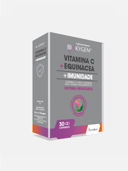 Vitamina C + Equinácea 30 Comprimidos - Biokygen - Crisdietética
