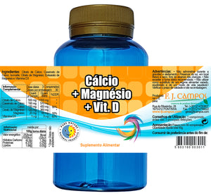 Calcium+Magnesium+Vit. D 90 Pills - Pure Nature - Chrysdietética