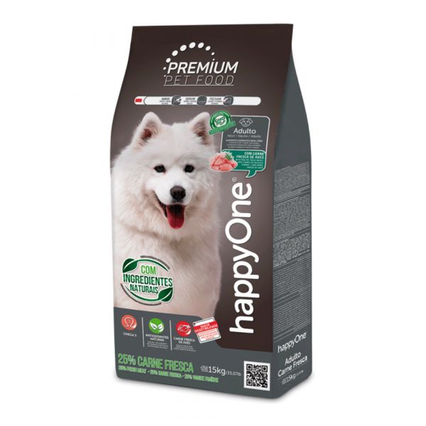 happyOne PREMIUM Adult Dog Viande Fraîche 15kg - Chrysdietética