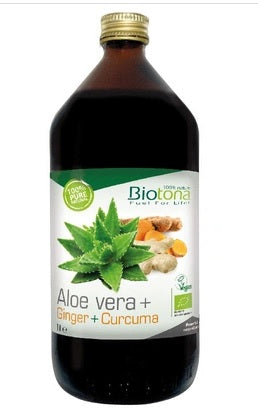 Aloe Vera - Ginger - Curcuma - Bio 1000ml - Biotona - Crisdietética