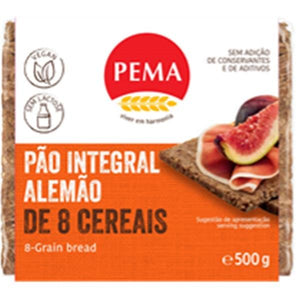 Pan Alemán Entero con 8 Cereales 500g - Pema - Crisdietética