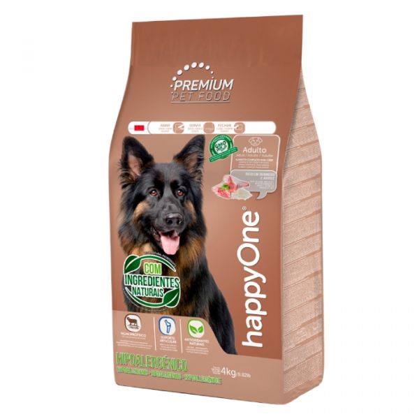 happyOne PREMIUM Adult Hypoallergenic Dog 4kg - Chrysdietetic