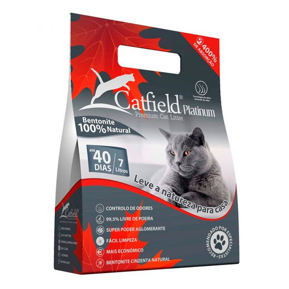 Catfield Litter Platinum 7 Litros - Crisdietética