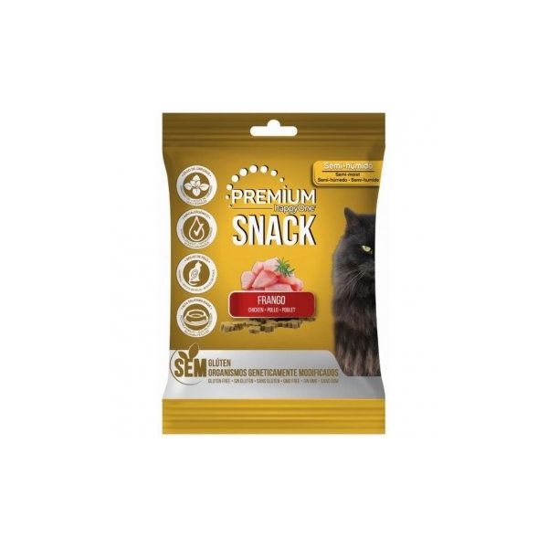 happyOne Premium Snacks Katze Huhn 4x50g - Chrysdietética