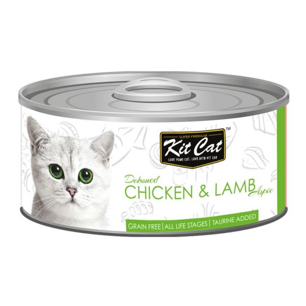 Kit Cat 鸡肉和羊肉 80 克 - Crisdietética