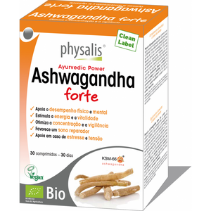 Ashwagandha Forte 600mg 30 comprimés - Physalis - Crisdietética