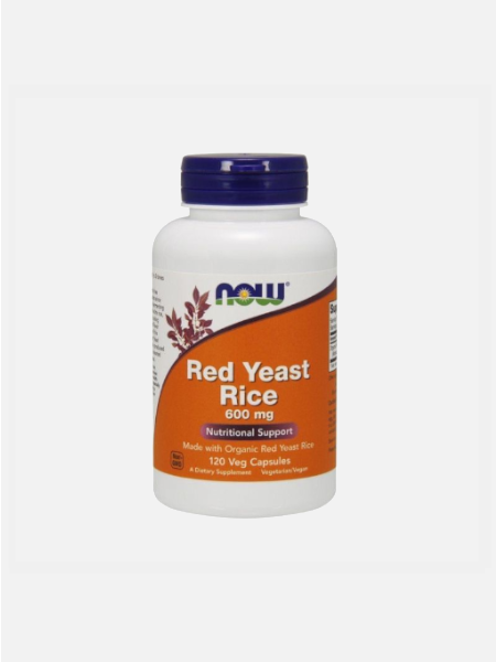 Red Yeast Rice 600mg 120 cápsulas - Now - Crisdietética