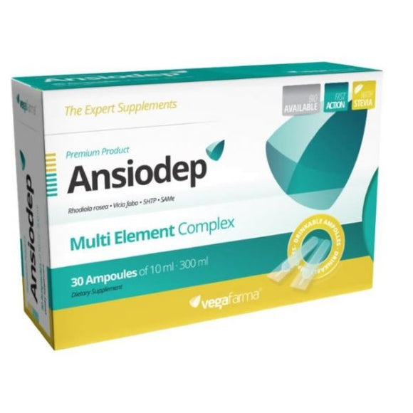 Ansiodep 30 Ampolas - Vegafarma - Crisdietética