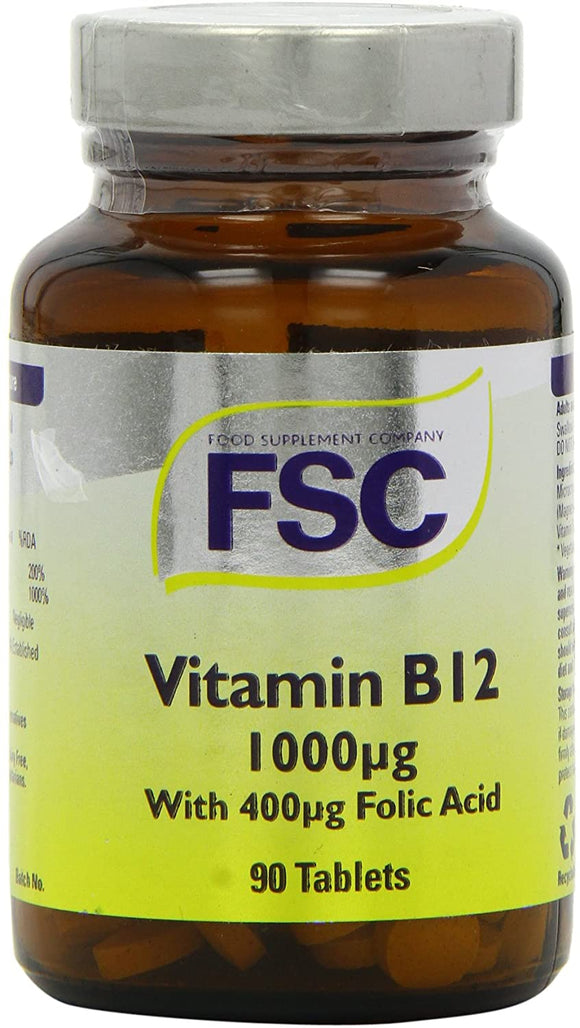 Vitamina B12 1000mcg 90 Cápsulas - FSC - Crisdietética