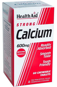 Calcio 600 mg 60 Tablets - Health Aid - Crisdietética