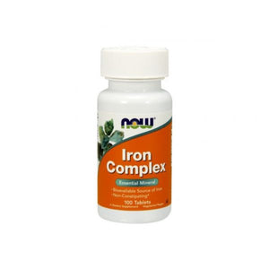 Iron Complex 100 Pills - Now - Crisdietética