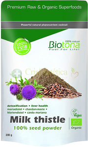 Milk Thristle Seed Powder 200g - Biotona - Crisdietética